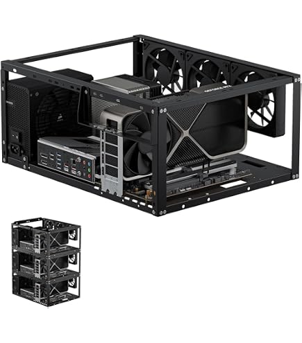 Amazon.com: Veddha V3C 8-GPU Mining Case Aluminum Stackable Mining